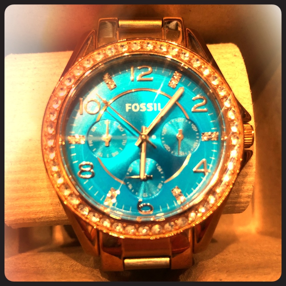 FOSSIL ROSE-TONE STAINLESSSTEEL WATCH